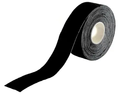 Produktbild von Tapefactory24 Classic Line Kinesiologie Tape 2,5cm x 5m - schwarz