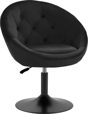 Imagen del producto de Silla giratoria Rico Qs-Bl12B, tapizada en terciopelo, color
