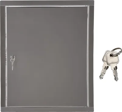 Obrázek produktu pro Přístupový panel KOTARBAU® velikost 30x50cm s klíčem nerezová ocel stříbrná pro přístupové šachty
