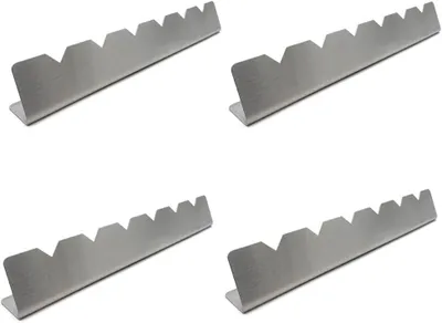 Imagen del producto de Soporte para brochetas de acero inoxidable, juego de 4 unidades, accesorio para la parrilla, ideal para la cocina