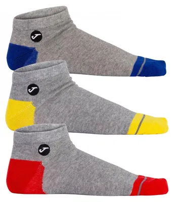 Imagen del producto de Joma - Calcetines invisibles para hombre/mujer, uni, (pack de 3) SX683 (talla 38 EU - 42 EU) (gris)