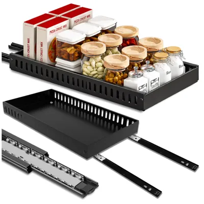 Produktbild von EDIBAZZAR | Ausziehbarer Organizer für Töpfe, Pfannen, Deckel und Roste