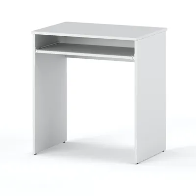 Zdjęcie produktu dla STIV Möbel | Małe biurko 68x51x74 cm Biały Mat | Z półką na klawiaturę