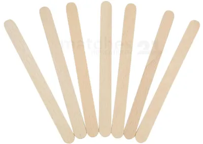 Produktbild von Holzstäbchen Holzspatel 100Stk 150x18mm