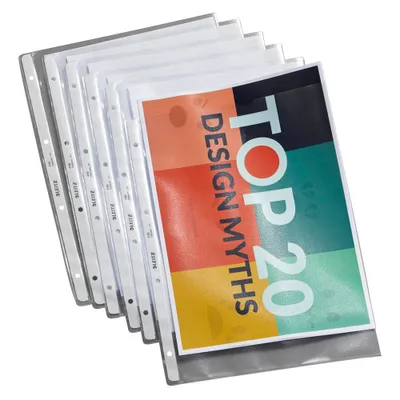Obrázek produktu pro LEITZ 4720-00-03 100x kapsa na prospekty 4720 transparentní zrnitá