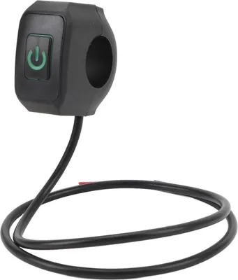 Immagine prodotto di interruttore impermeabile da 22 mm per moto Universale nel manubrio Clacson -Faro -Pulsante di controllo Verde Luce Verde
