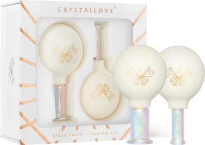 Image de CRYSTALLOVE Coupe en verre pour le massage du visage, du cou et du décolleté