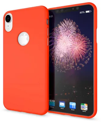 Obrázek produktu pro NALIA pouzdro na mobilní telefon pro Apple iPhone XR, ultratenký silikonový neonový kryt oranžový