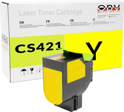 Produktbild von Toner kompatibel Lexmark CS421 CS521 CS622 CX421 CX522 CX622 CX625 ersetzt 78C20Y0 Gelb