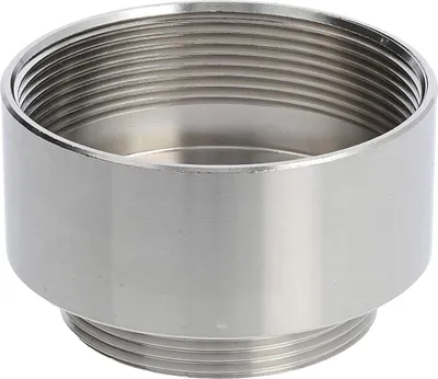 Productafbeelding van WISKA verlengstuk, mannelijk/mannelijk, van M40x1,5 naar M50x1,5, type MRM-M40/M50, rond, messing (CuZn), vernikkeld, aansluitdraad 9,0mm - 1
