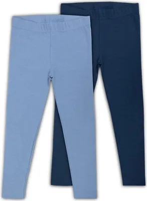Produktbild von SES Kinder Leggings Mädchen 140/146 2er Pack aus Baumwolle Jeans/Marine/weiche & Bequeme Leggings für Mädchen/Mädchen Leggings - ideal für Spiel & Alltag/stilvolle Kinder Leggings