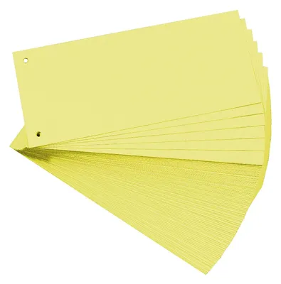 Zdjęcie produktu dla EXACOMPTA Trennstreifen 105 x 240 mm, gelb, 180 g/qm