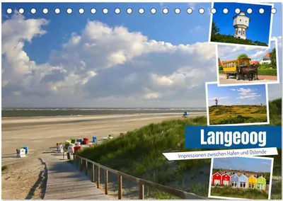 Produktbild von Langeoog 2025. Impressionen zwischen Hafen und Ostende (Tischkalender 2025 DIN A5 quer), CALVENDO Monatskalender