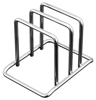 Produktbild von Edelstahl-Schneidebrett-Halter und -Organizer