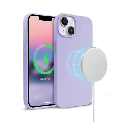 Zdjęcie produktu dla Crong Color Cover Magnetic - Etui iPhone 14 Plus MagSafe (fioletowy)