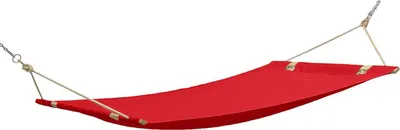 Produktbild von KONSIMO Hängematte "LENGER", rot, Polyester, Modern Design, 310x110 cm