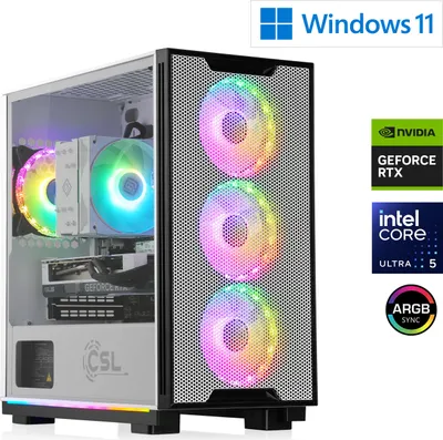 Produktbild von Gaming PC M12400H / Intel Core Ultra 5 225F, 10x 3300 MHz / NVIDIA RTX5070 / 32 Go DDR5 RAM / M.2 SSD 1000 GB - Windows 11 Home