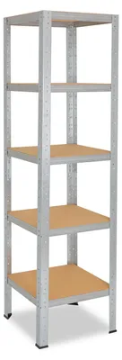 Produktbild von shelfplaza HOME 180x30x30 cm Schwerlastregal in verzinkt mit 5 Böden und 175 kg Traglast pro Boden