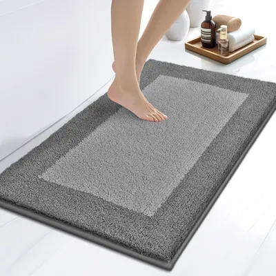 Zdjęcie produktu dla Omgoods - Mata antypoślizgowa do łazienki, 50 x 76 cm, nadająca się do prania w pralce