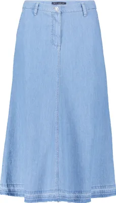 Produktbild von Betty Barclay Jeansrock, ausgestellte Passform, 5-Pocket, Midi, 82 cm Länge