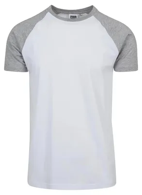 Immagine prodotto di Urban Classics - T-shirt da uomo con maniche raglan TN801 (4XL) (bianco/grigio)