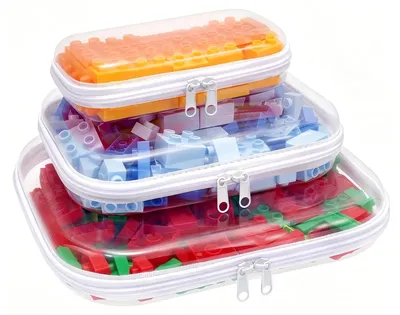 Produktbild von Omgoods – 3-teiliges, transparentes Reise-Toilettenetui – Wasserdichter Organizer für Handgepäck