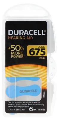 Produktbild von Duracell | A675/DA675/ZL675 | Zink-Luft-Zellen | 6 Stk.