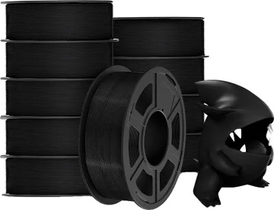 Obrázek produktu pro filament pro 3D tiskárny, vysoká pevnost, neucpává se, PLAMeta Black 11KG