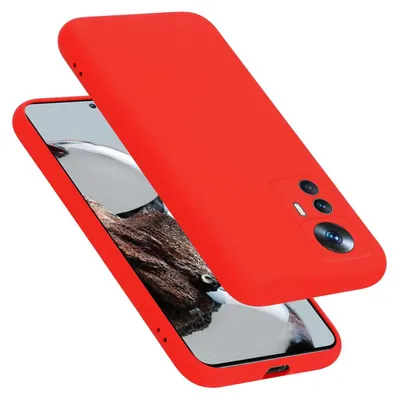 Produktbild von Cadorabo Hülle für Xiaomi 12T / 12T PRO Hülle Silikon Handyhülle Case aus flüssigem Silikon, Kratzfeste und stoßfeste Schutzhülle für Xiaomi 12T / 12T PRO