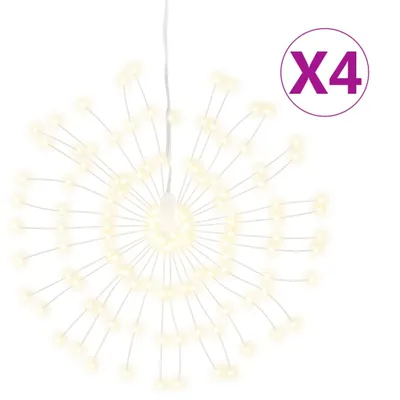 Obrázok produktu pre Vianočná svietiaca hviezda 140 LED 4 ks teplé biele 17 cm