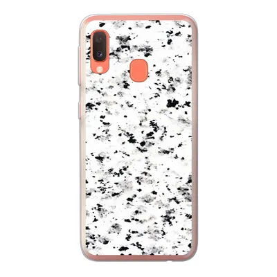 Produktbild von MuchoWow® Handyhülle Schutzhülle Hülle für Samsung Galaxy A20e Marmor - Punkte - Weiß Silikon Softcase Handy Hülle - Abdeckung
