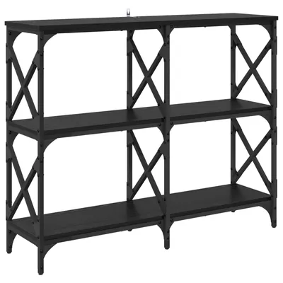Zdjęcie produktu dla Konsola Czarny Dąb 100 x 28 x 80,5 cm Materiał drewnopochodny