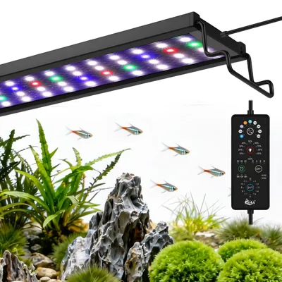 Aquarium LED-Beleuchtung 26W RGBW, schwarz, 54 cm
