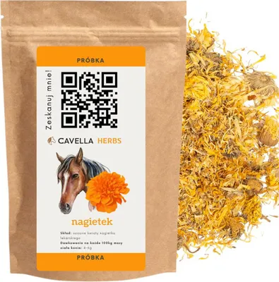 Zdjęcie produktu dla Suplement ziołowy Cavella Herbs na nagietek, skórę i trawienie