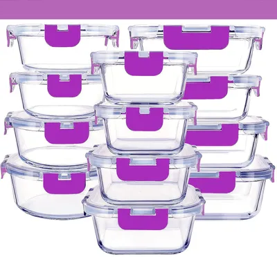 Vorratsbehälter aus Glas, 24-teilig, spülmaschinengeeignet