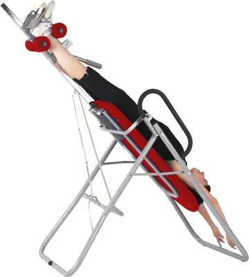 Produktbild von Massageliege, Inversionsbank mit grauem Rahmengestell, div. Farben, Farbe:49 mohn