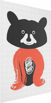 Produktbild von Posterpapier Poster - Friendly Mr. Raccoon 40x60 cm Für Kinder e-A-0118-ao-a