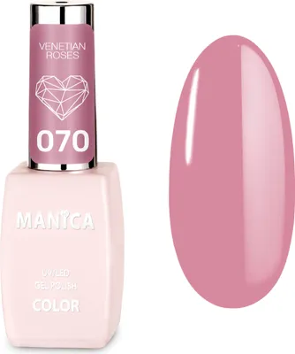 Obrázek produktu pro Manica LED/UV hybridní lak na nehty 10 ml – Benátská růže – 070