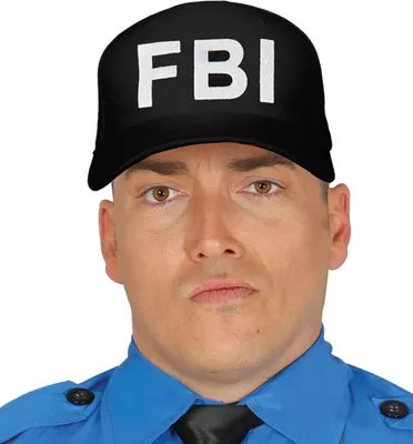 Produktbild von FBI Kappe schwarz für Fasching & Halloween