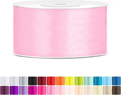 Produktbild von Satinband 38mm Babyrosa - 25 Meter Rolle Geschenk- & Schleifenband