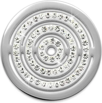 Produktbild von Amello Coins silber 30 mm Einleger Zirkonia Edelstahl Coin Kreise Damen ESC534JW