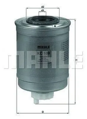 Obrázok produktu pre Palivový filter KNECHT KC 109