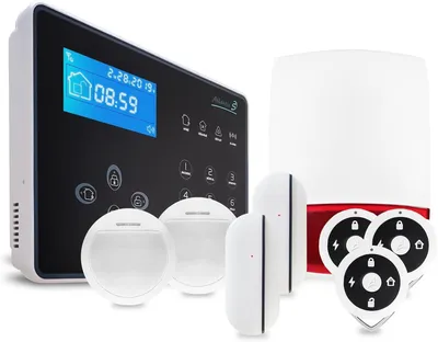 Immagine prodotto di Sistema di allarme domestico wireless – Kit completo con sirena e sensori