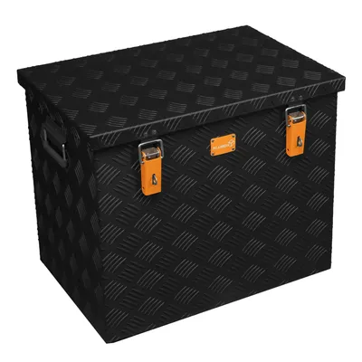 Produktbild von ALUBOX STRONG Riffelblech Alukiste 120 Liter - schwarz - 120 Liter