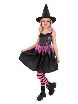 Obrázok produktu pre Smiffy's Kostým pavúčia čarodejnica pre dievčatá na Halloween 146