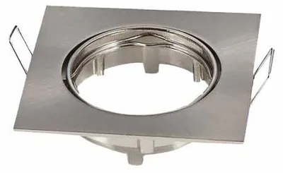 Immagine prodotto di V-TAC VT-779 Portafaretto led da incasso alluminio Quadrato orientabile GU10 colore Nickel Satinato - 3591