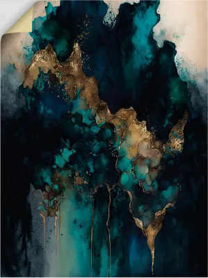 Produktbild von ARTland Wandbild, selbstklebend Abstrakter flüssiger Marmor Größe: 30x40 cm