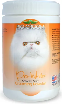 Productafbeelding van BioGroom Pro-White, verzorgingspoeder voor een gladde vacht, 170 gram