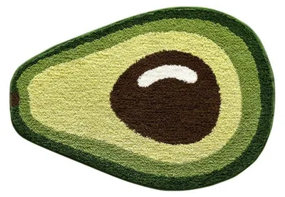 Produktbild von Badezimmerteppich Avocado 60x80cm Rutschfest Saugfähig Maschinenwaschbar