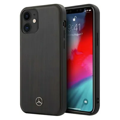 Produktbild von Mercedes MEHCP12SVWOBR iPhone 12 mini 5,4 braun / braun Hardcase Wood Line Rosewood